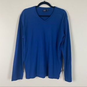 Boss Hugo Boss Men's V Neck Long Sleeve Shirt